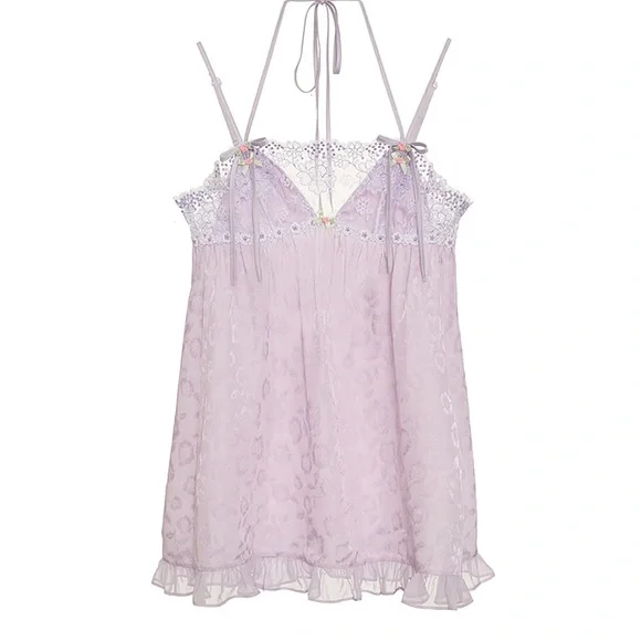 NWT For Love & Lemons Margaux Slip Dress - Picture 7 of 7